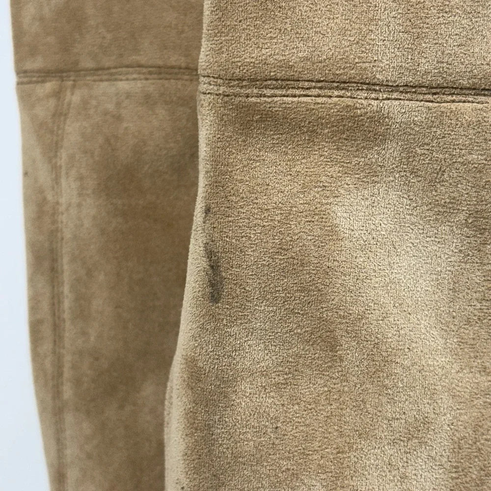 New Womens Jeffrey Campbell Parisah Tan Faux Suede Over The Knee Boots Size 5 M
